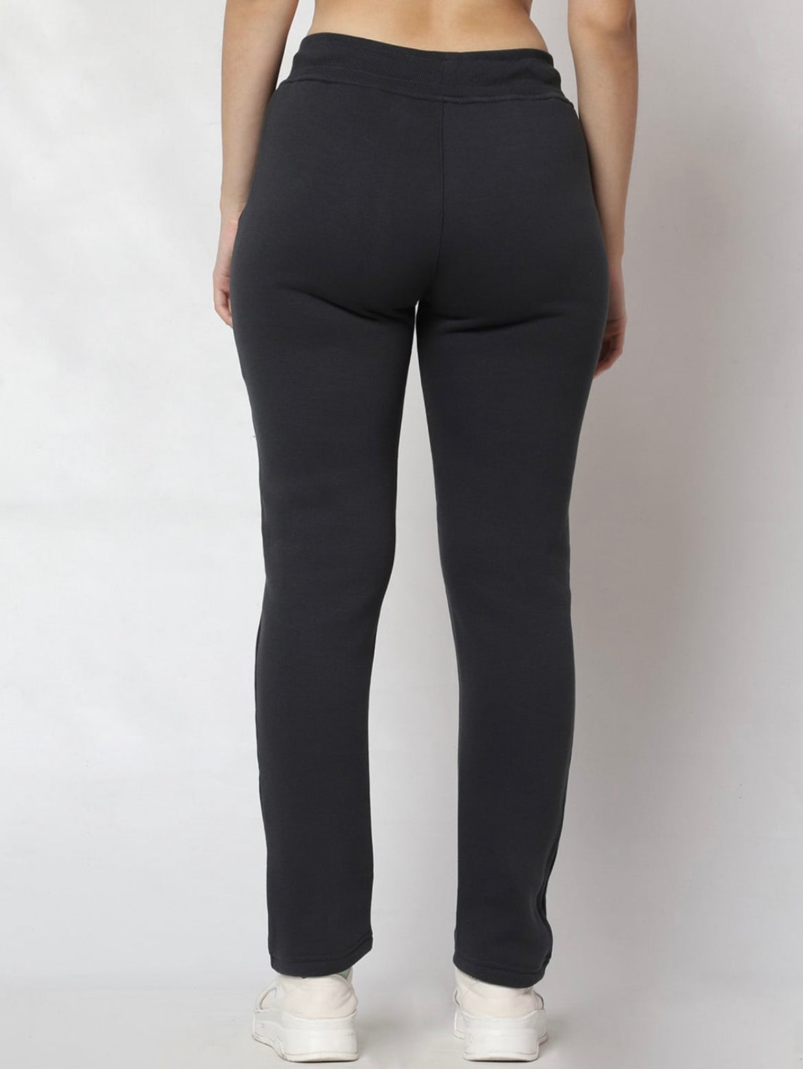 Charcoal Grey Fleece Winter Track Pant for Women