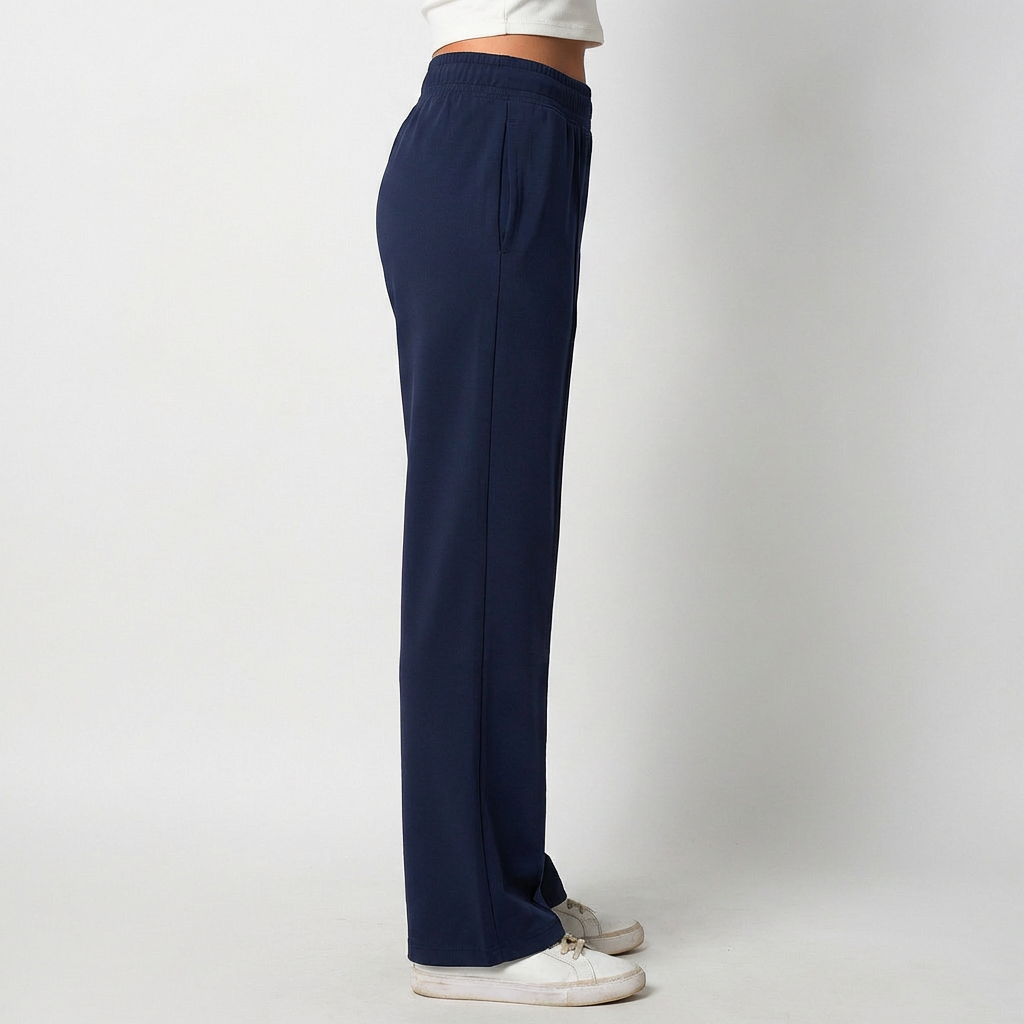 Straight Fit Rapid Dry Track Pant (Navy Blue)