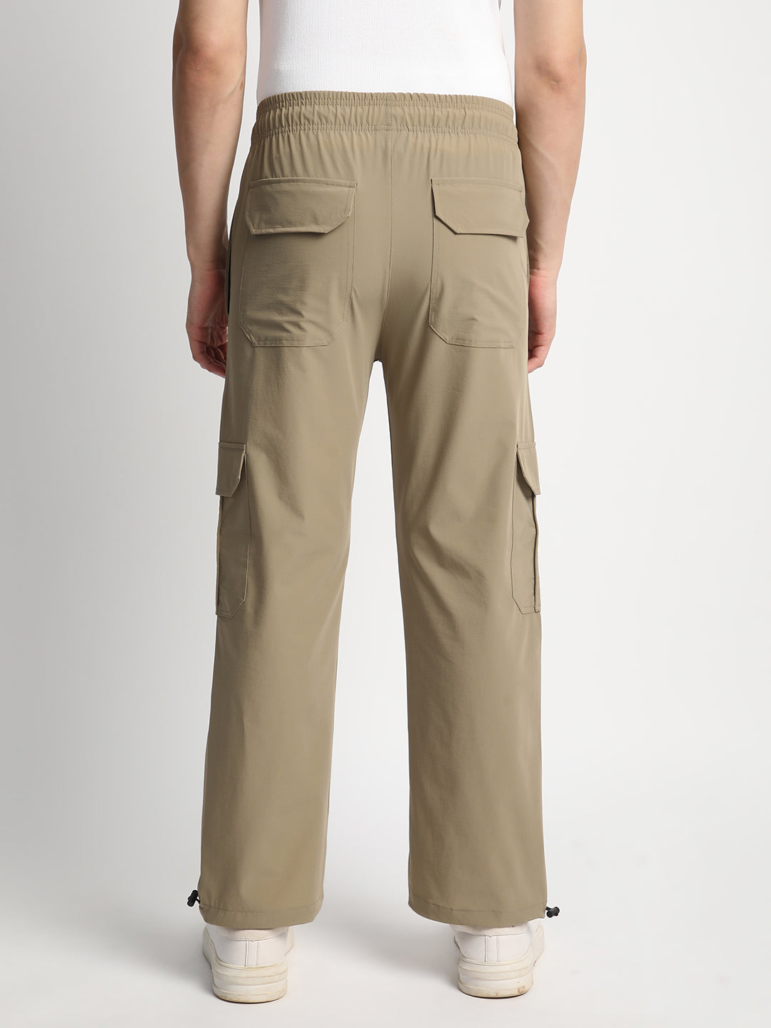 Parachute Cargo Pants for Men. (Beige)