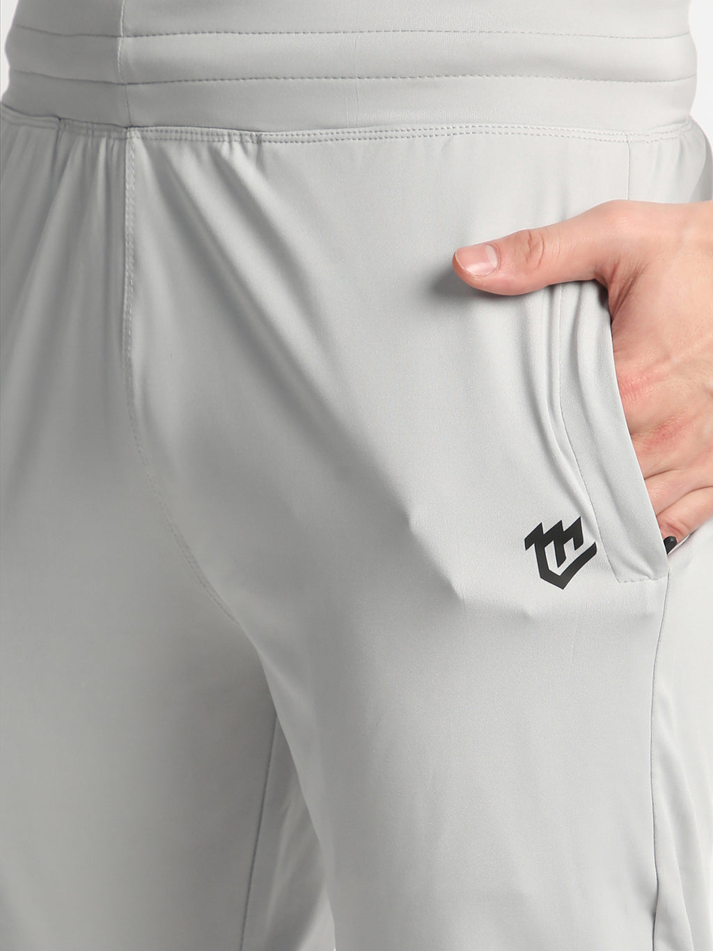 Rapid Dry Grey Solid Track Pant for Men (DRITX)