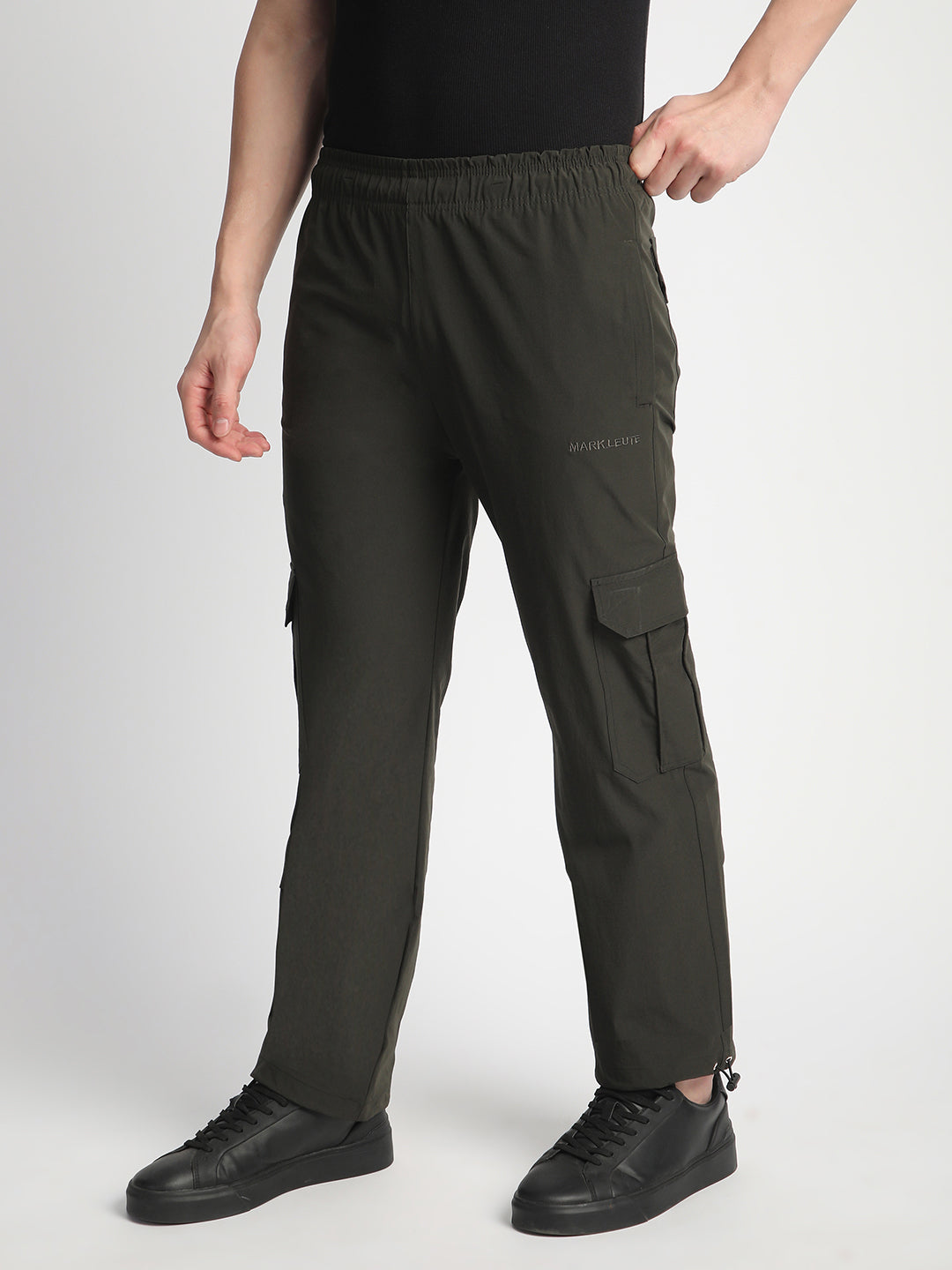 Parachute Cargo Pants for Men. (Olive Green)