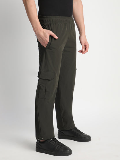 Parachute Cargo Pants for Men. (Olive Green)