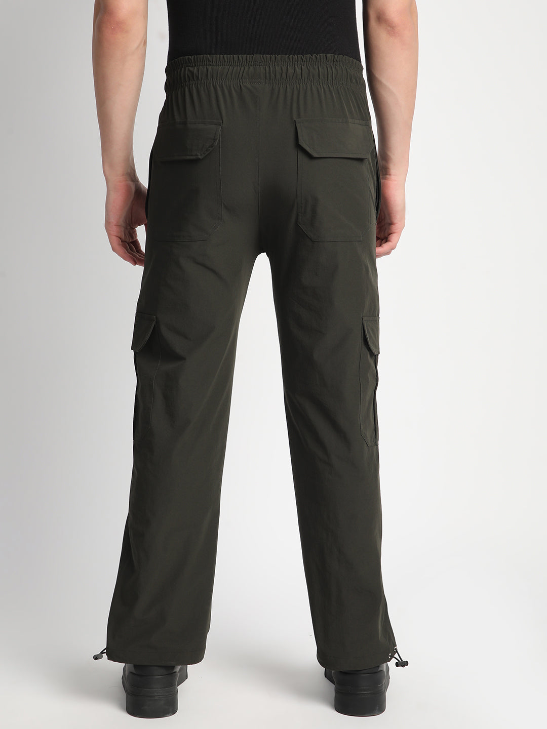 Parachute Cargo Pants for Men. (Olive Green)