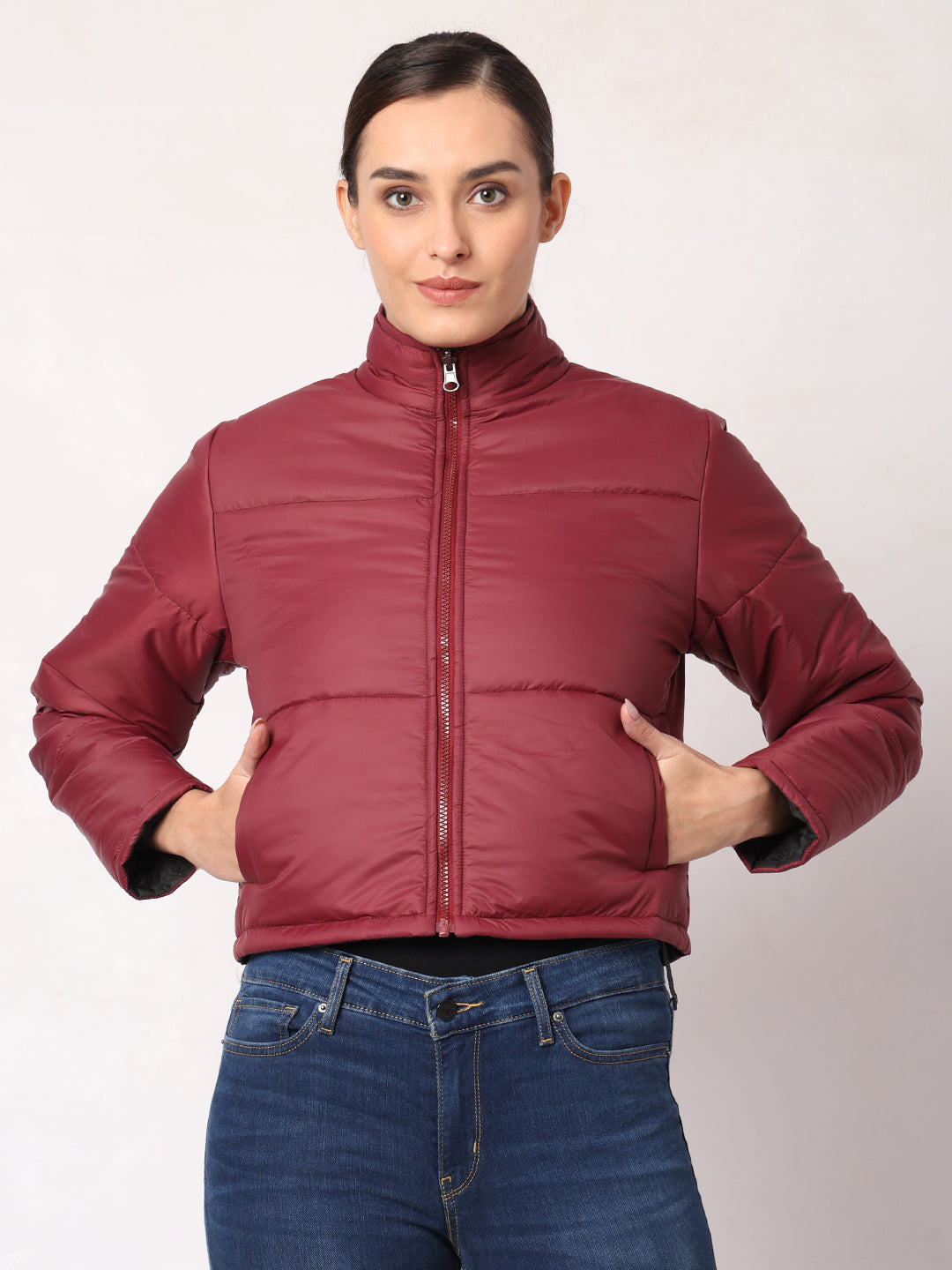 Cropped Reversible Jacket For Women