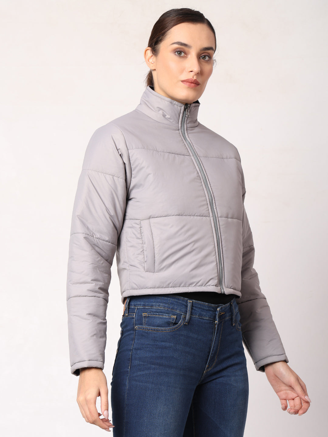 Cropped Reversible Jacket For Women