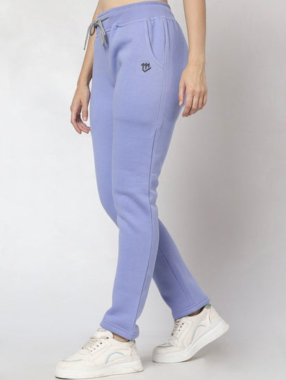 Lavender Fleece Winter Track Pant for Women