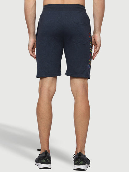 Mark Leute Melange Blue Shorts For Men.
