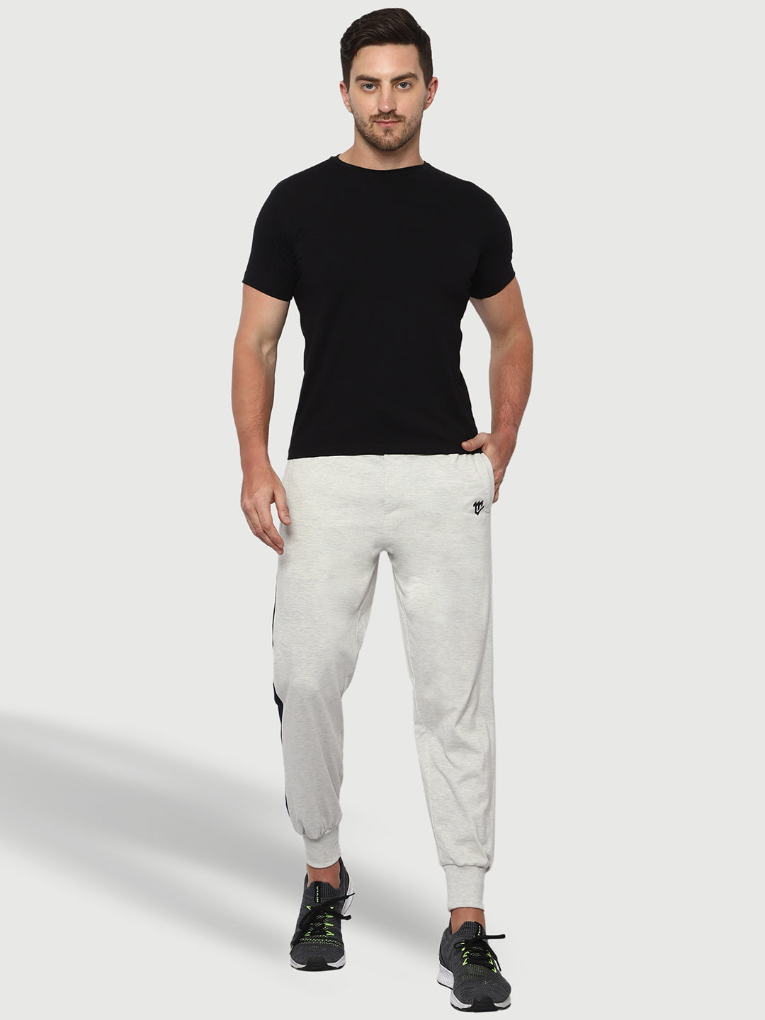 Side Stripe Cotton Track Pant for Men.