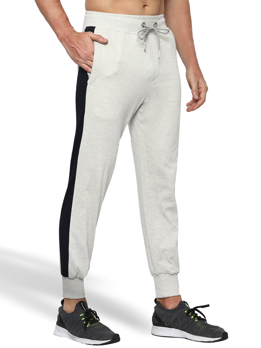 Side Stripe Cotton Track Pant for Men.