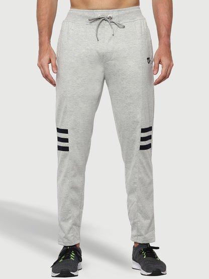 Grey Cotton Track Pant For Men