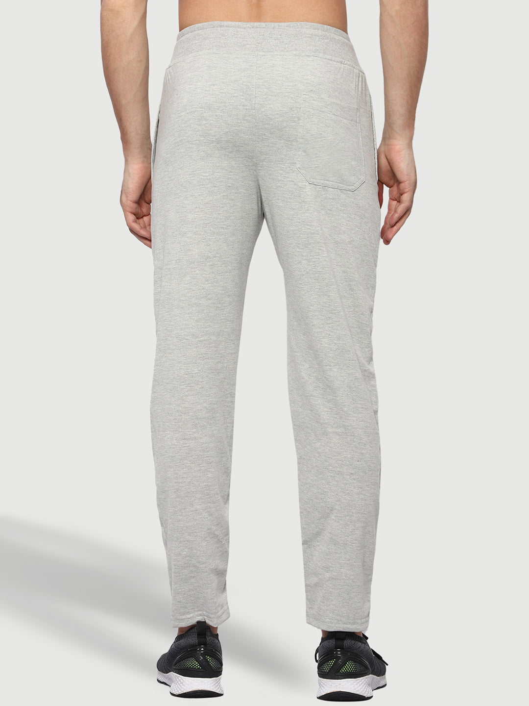 Grey Cotton Track Pant For Men