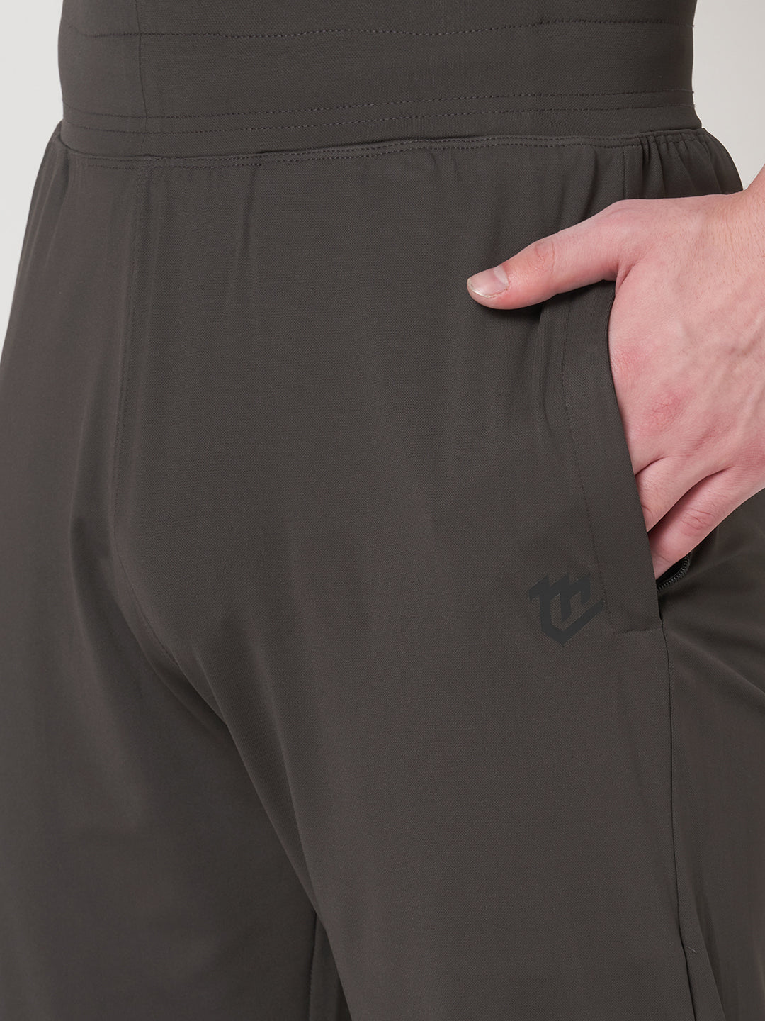 Rapid Dry Brown Solid Track Pant for Men (Brown)
