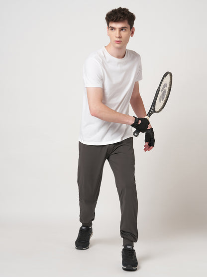 Rapid Dry Brown Solid Track Pant for Men (BROWN)