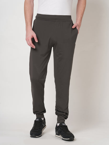 Rapid Dry Brown Solid Track Pant for Men (BROWN)