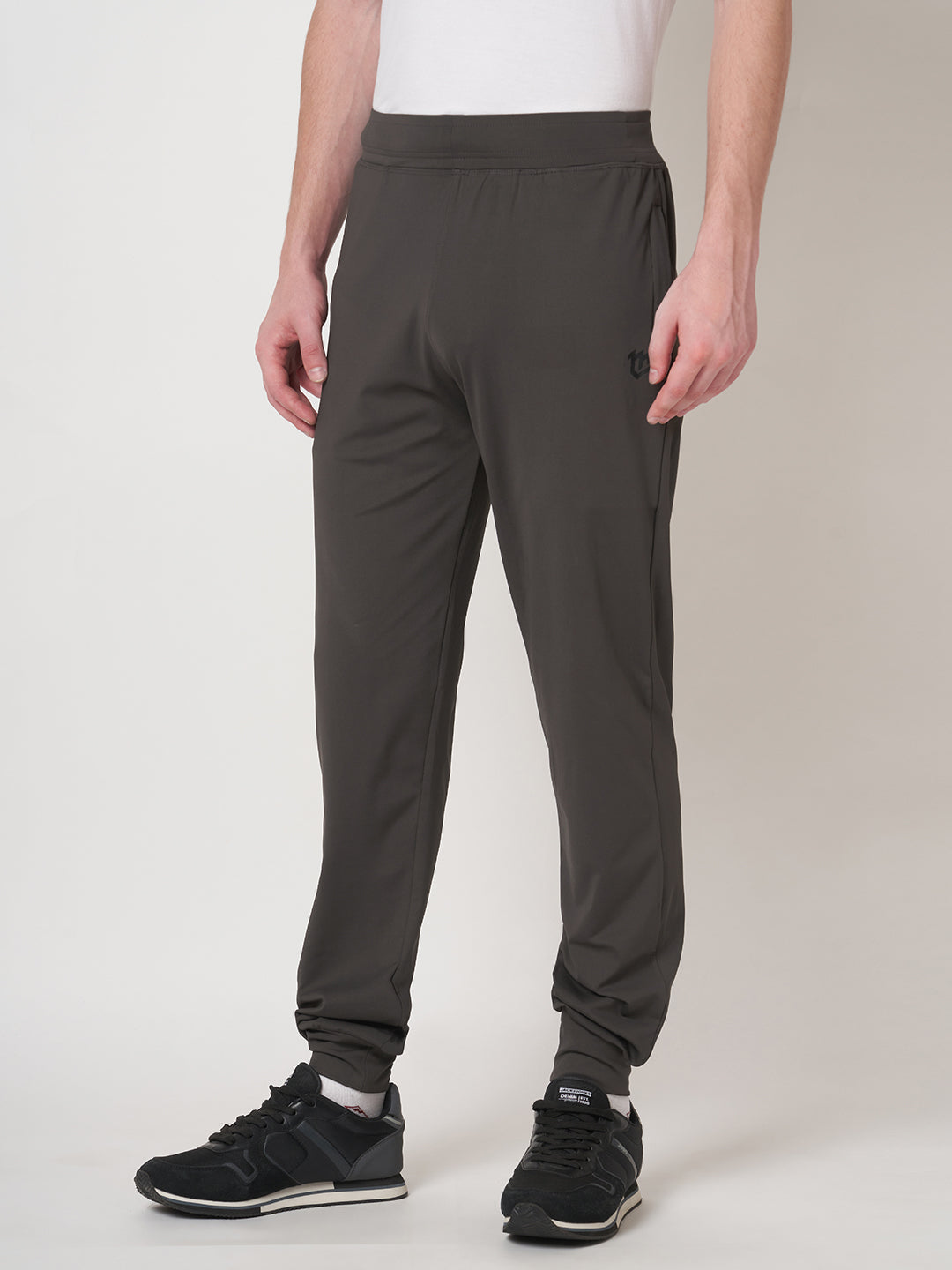 Rapid Dry Brown Solid Track Pant for Men (BROWN)