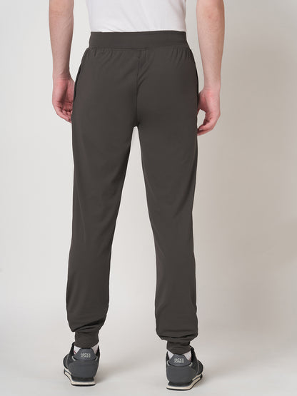 Rapid Dry Brown Solid Track Pant for Men (BROWN)