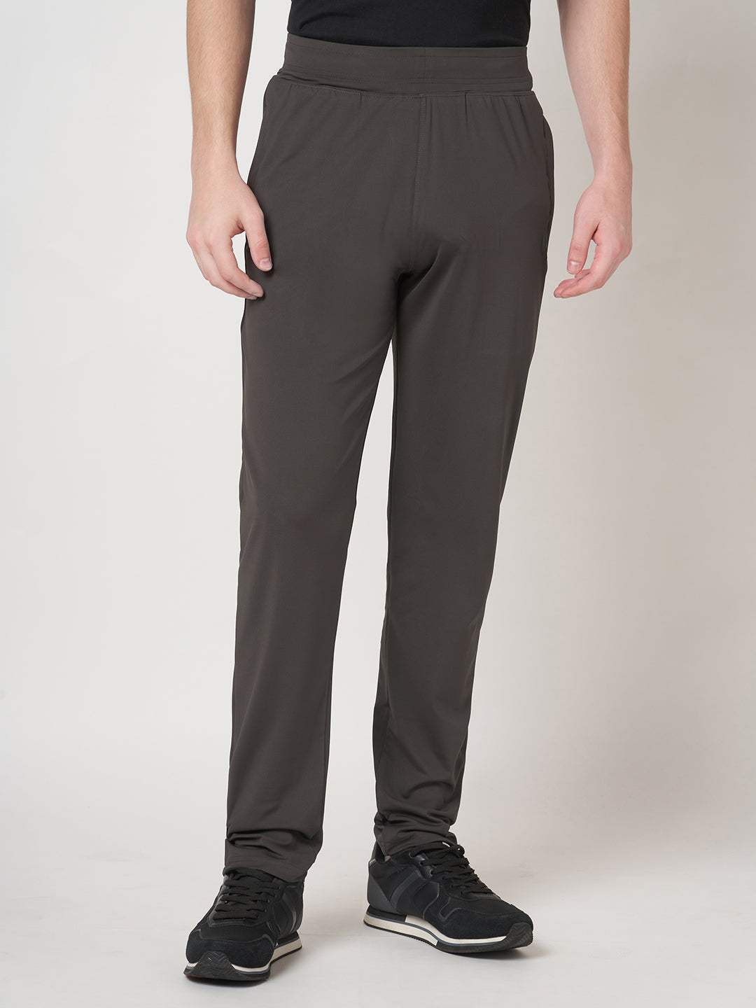 Rapid Dry Brown Solid Track Pant for Men (DRITX)