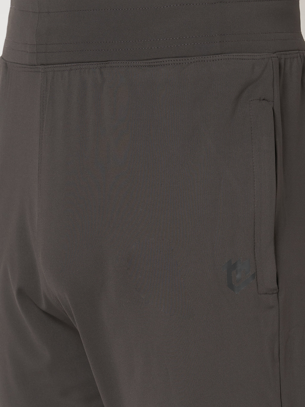 Rapid Dry Brown Striped Track Pant for Men (Brown)