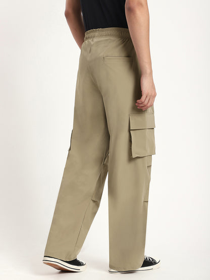 Plus Size Cargo Pants for Men (Khakhi)
