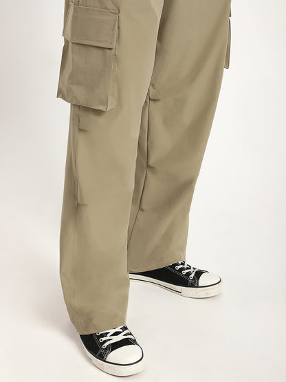 Plus Size Cargo Pants for Men (Khakhi)