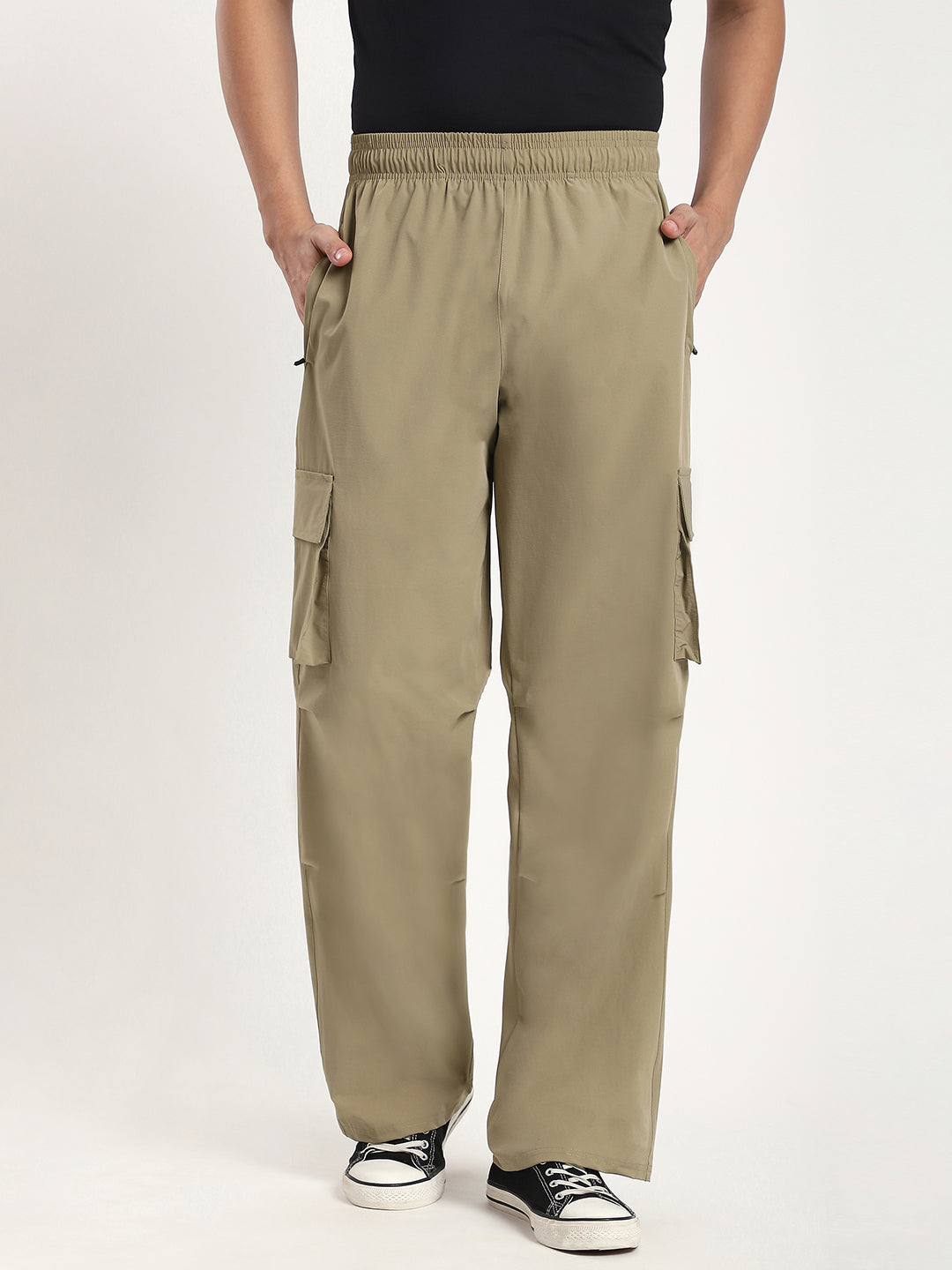 Plus Size Cargo Pants for Men (Khakhi)