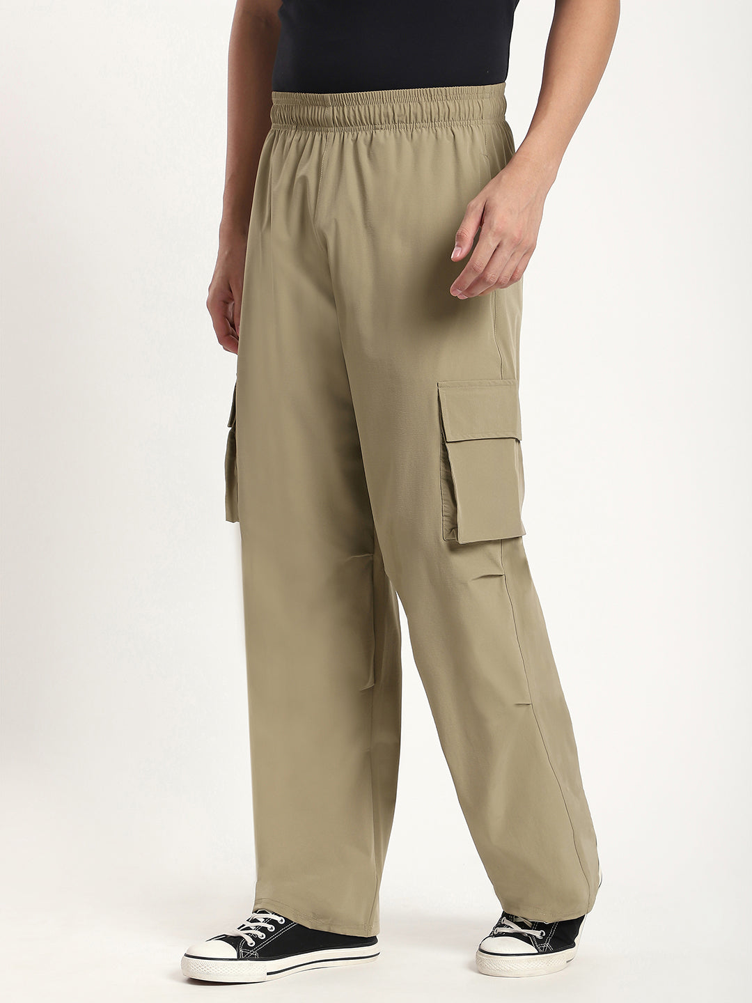 Plus Size Cargo Pants for Men (Khakhi)