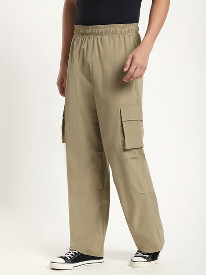 Plus Size Cargo Pants for Men (Khakhi)