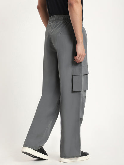 Plus Size Cargo Pants for Men (Grey)