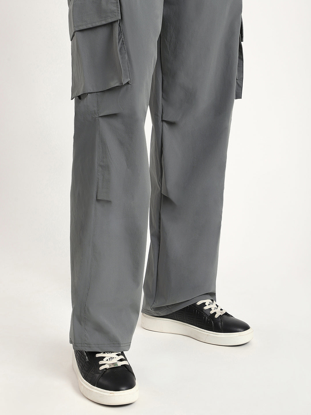 Plus Size Cargo Pants for Men (Grey)