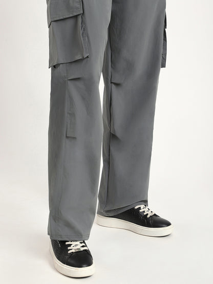 Plus Size Cargo Pants for Men (Grey)