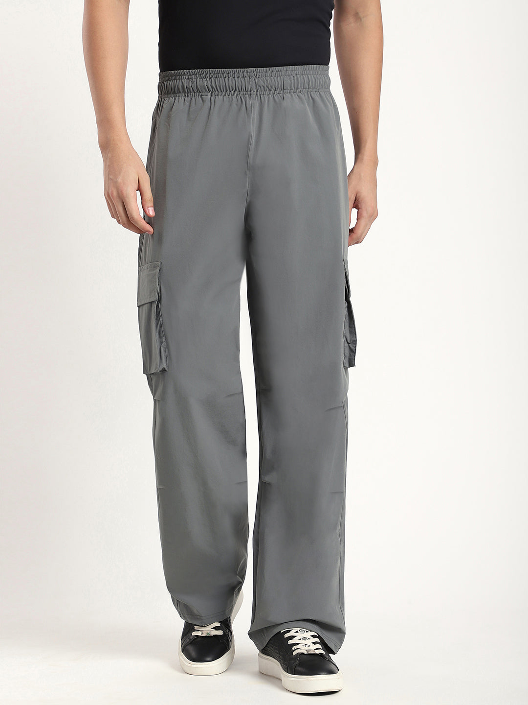 Plus Size Cargo Pants for Men (Grey)