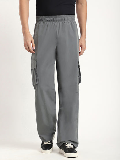 Plus Size Cargo Pants for Men (Grey)