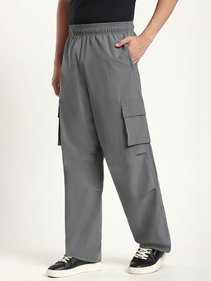 Plus Size Cargo Pants for Men (Grey)