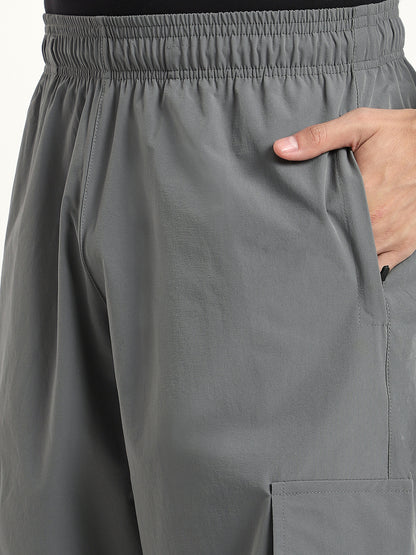 Plus Size Cargo Pants for Men (Grey)