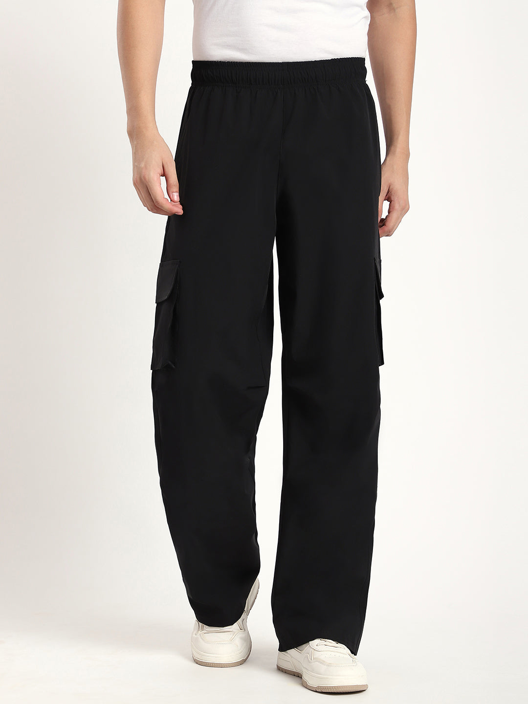 Plus Size Cargo Pants for Men (Black)