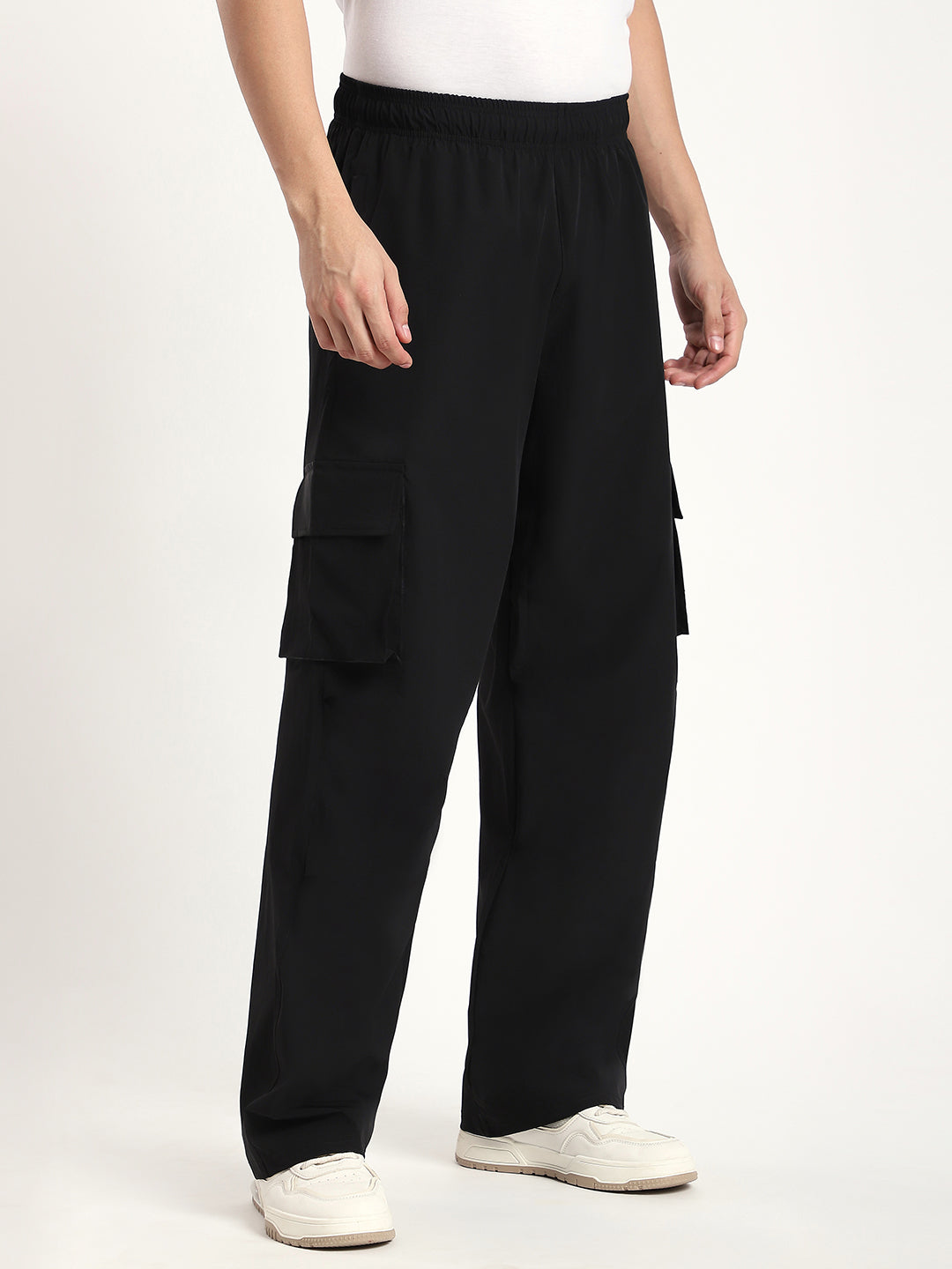 Plus Size Cargo Pants for Men (Black)