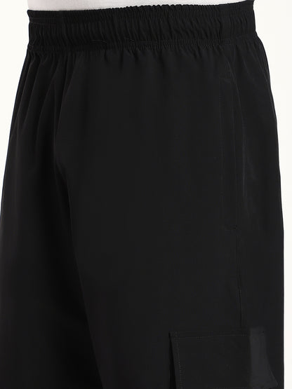Plus Size Cargo Pants for Men (Black)