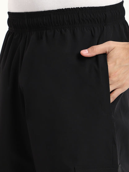 Plus Size Cargo Pants for Men (Black)