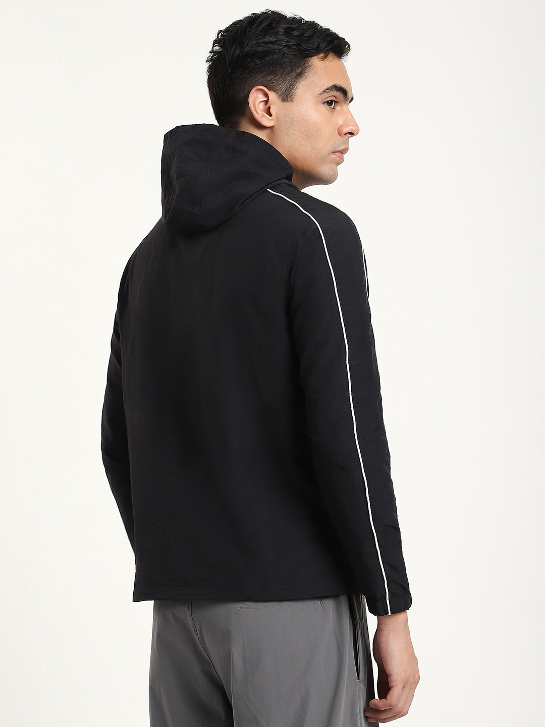 Black AeroFlex Windbreaker Jacket