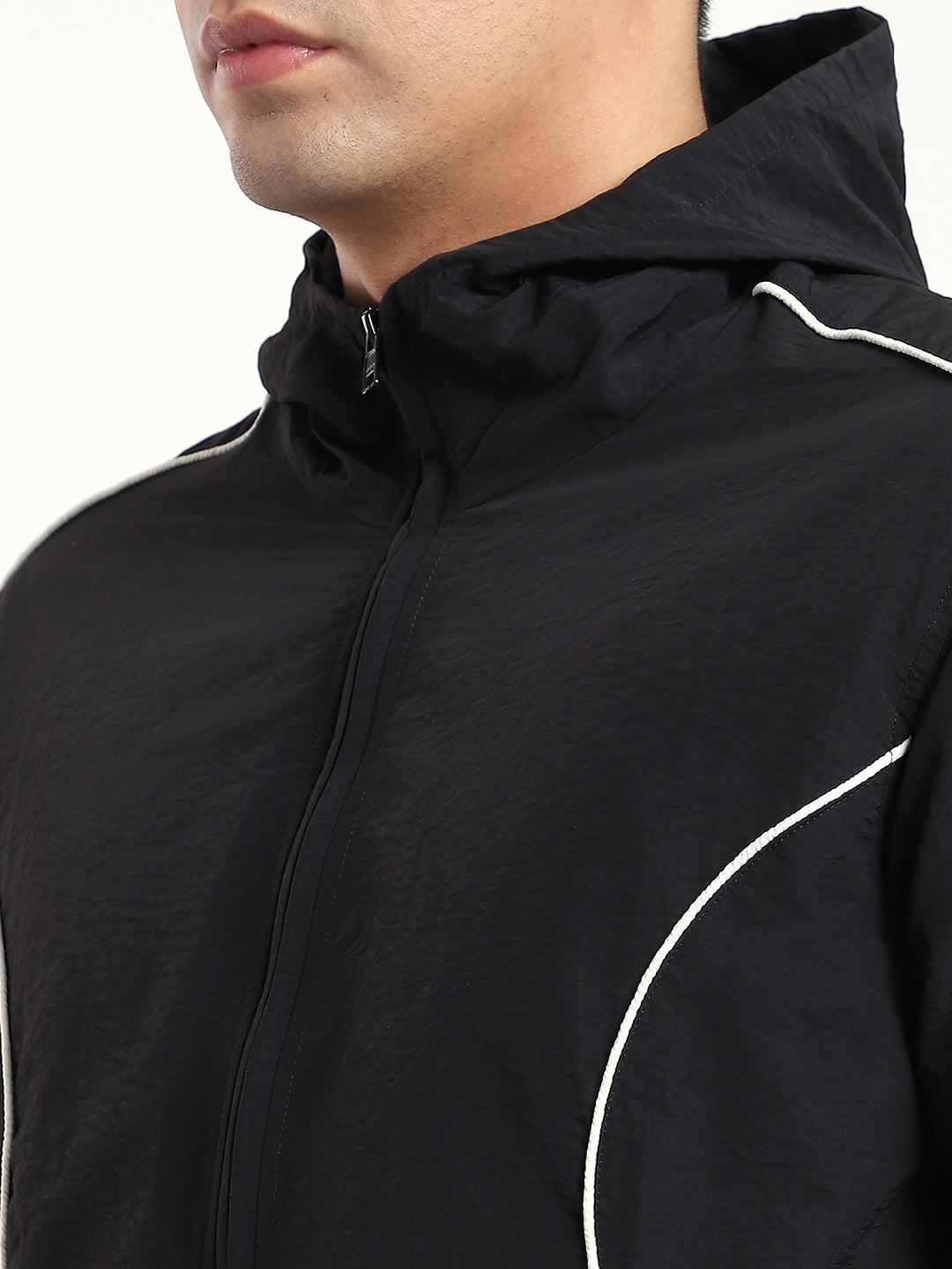 Black AeroFlex Windbreaker Jacket