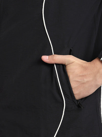 Black AeroFlex Windbreaker Jacket