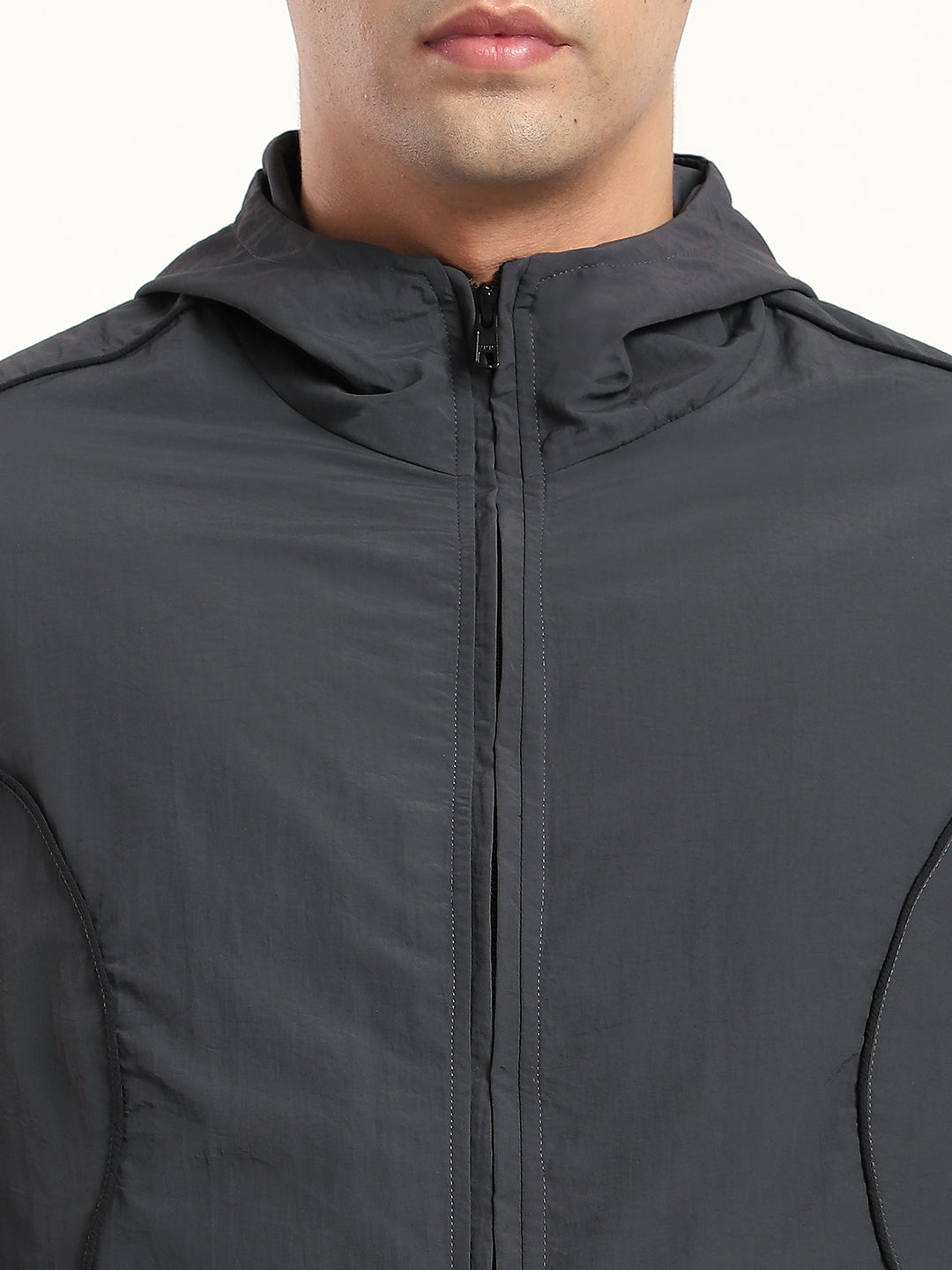 Charcoal Grey AeroFlex Windbreaker Jacket