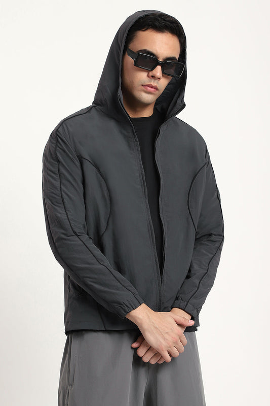 Charcoal Grey AeroFlex Windbreaker Jacket