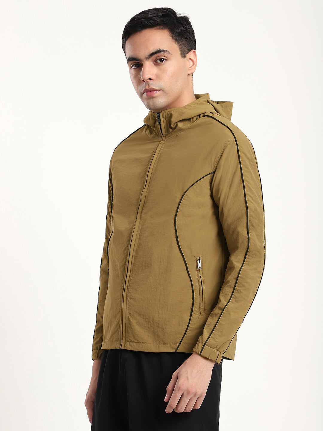 Tan AeroFlex Windbreaker Jacket