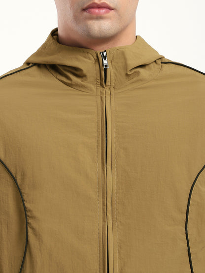Tan AeroFlex Windbreaker Jacket
