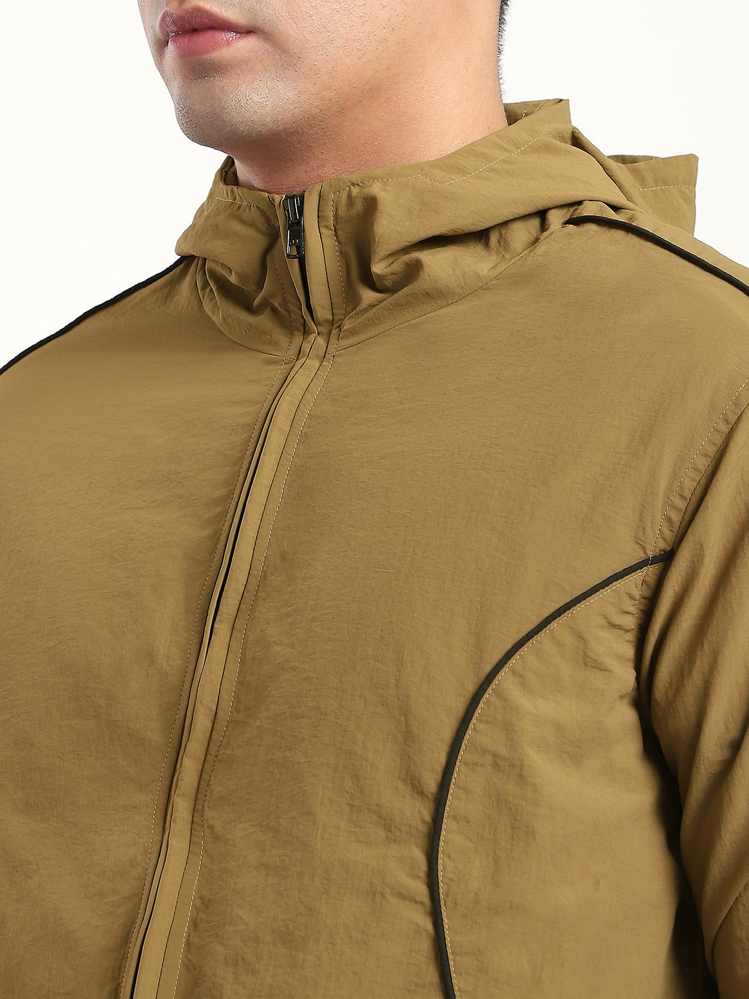 Tan AeroFlex Windbreaker Jacket