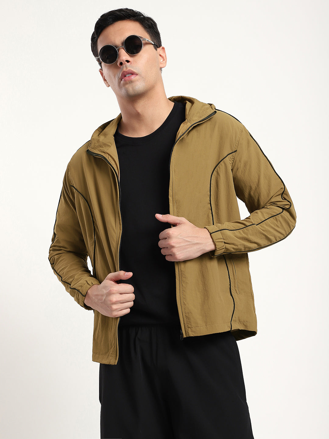 Tan AeroFlex Windbreaker Jacket