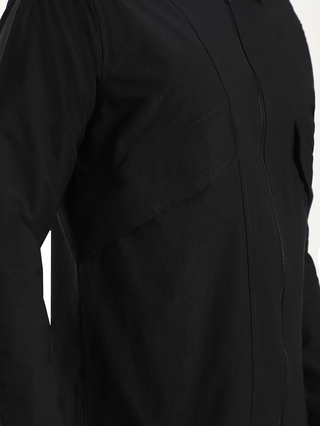 Black Lightweight Windbreaker Jacket