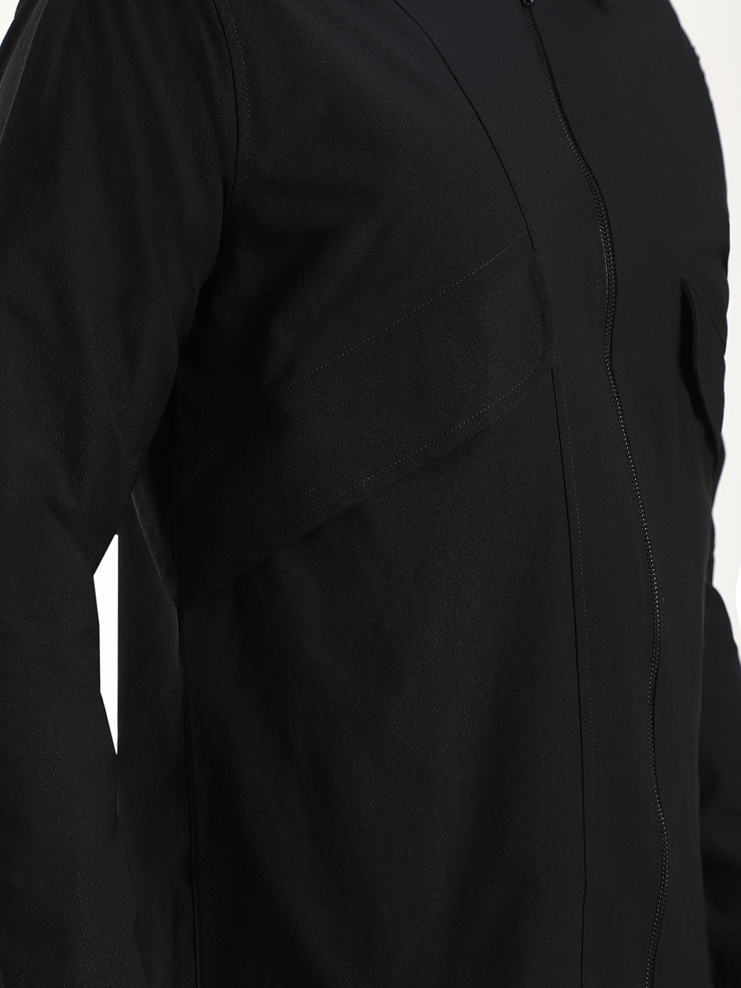 Black Lightweight Windbreaker Jacket