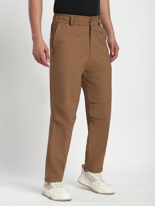 Relaxed Fit Camel Pants For Men